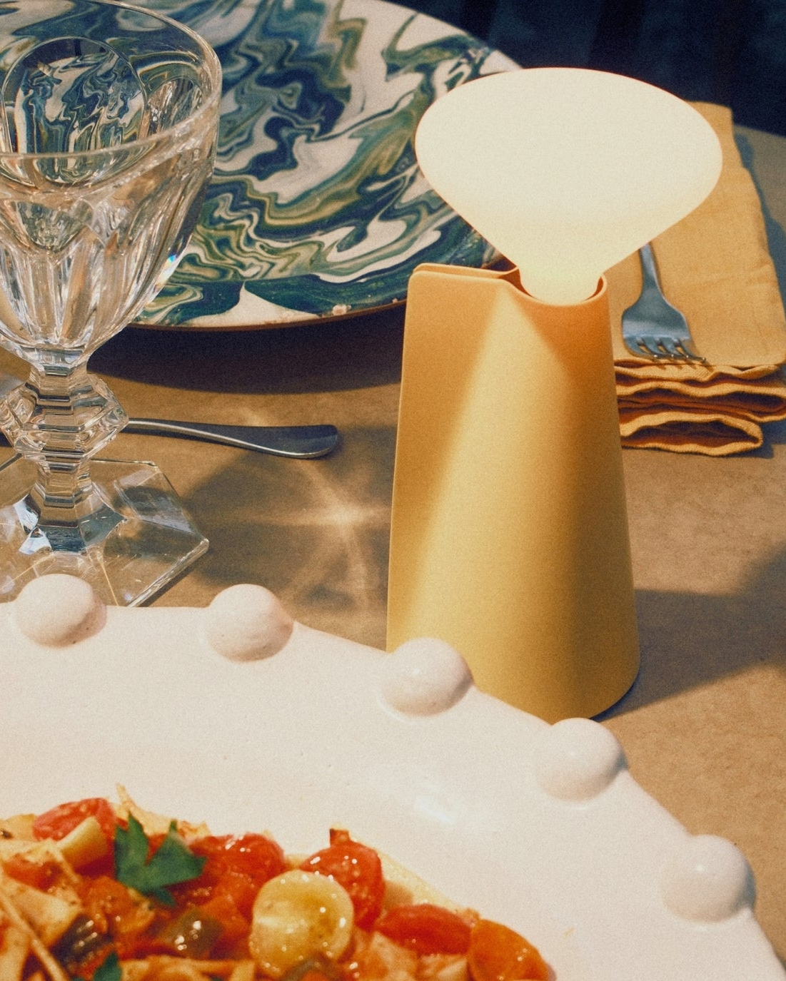 Mantle Portable Lamp in Posset Yellow