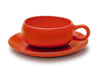 Bauer Pottery · American Modern Cup & Saucer | Bauer Orange | socius design in Rochester, MN