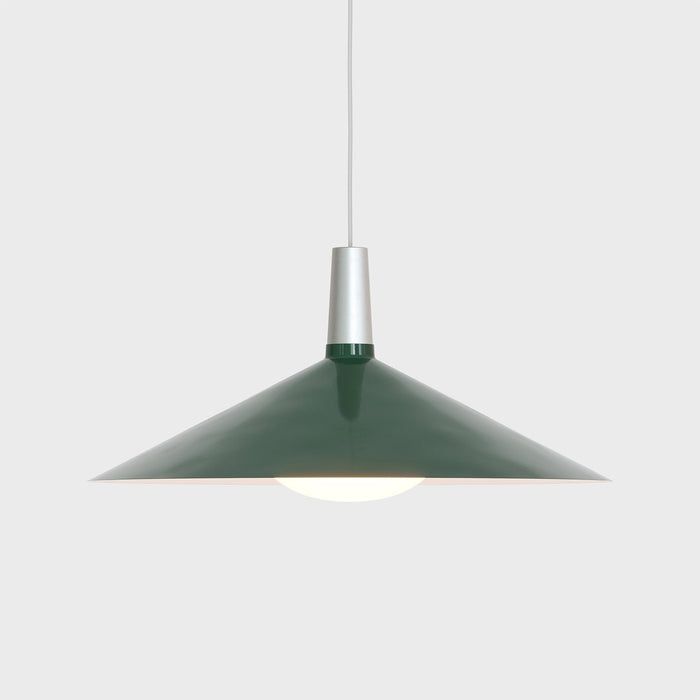 Tala Bower Pendant Light Large in Dark Green + Oval II