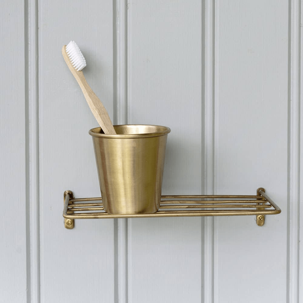 Fog Linen Work · Handmade Brass Wire Shelf | socius design in Rochester, MN