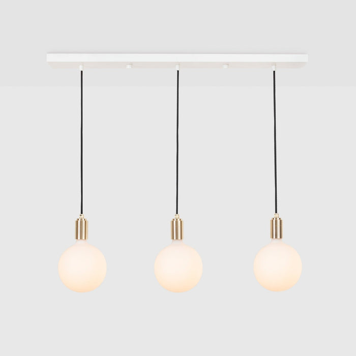 Linear Triple Pendant in Brass + Sphere IV · Tala US