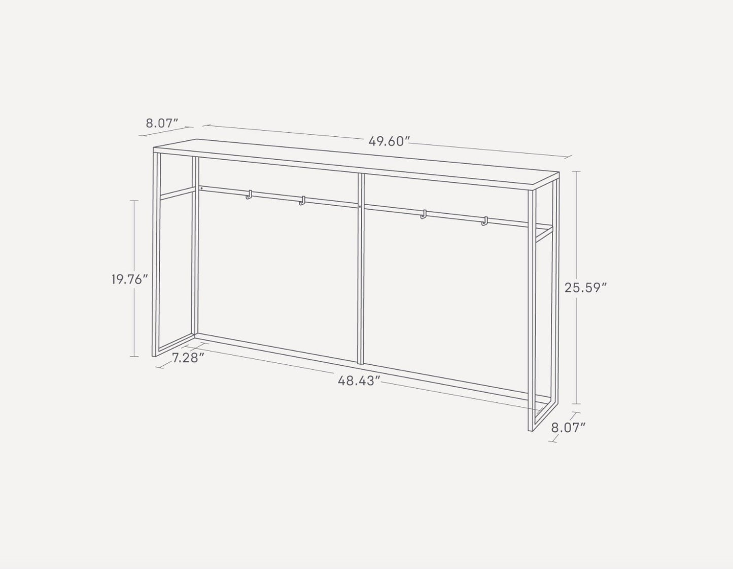 Yamazaki Home · Long Steel Console Table · Yamazaki Home | socius design in Rochester, MN