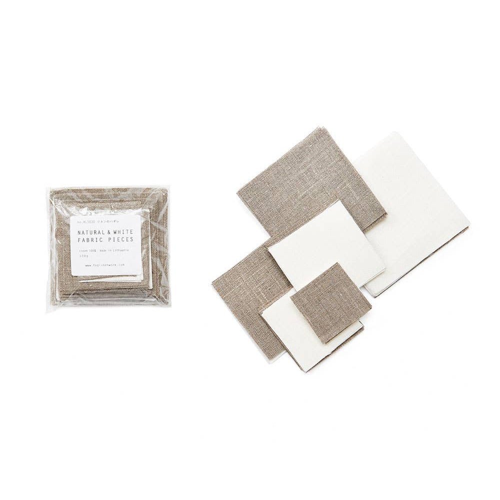 Fog Linen Work · Natural & White Linen Remnant Set · 100g | socius design in Rochester, MN