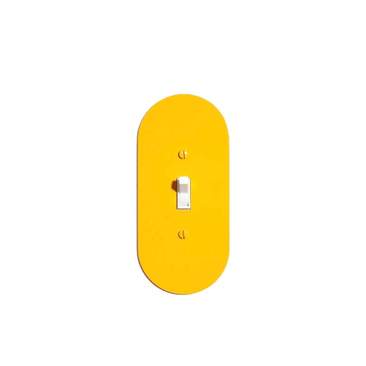 NewMade LA · Pill Metal Switch Plate · Yellow | socius design in Rochester, MN