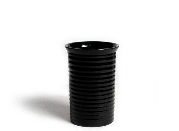9 Inch Ringware Vase | Black · Bauer Pottery