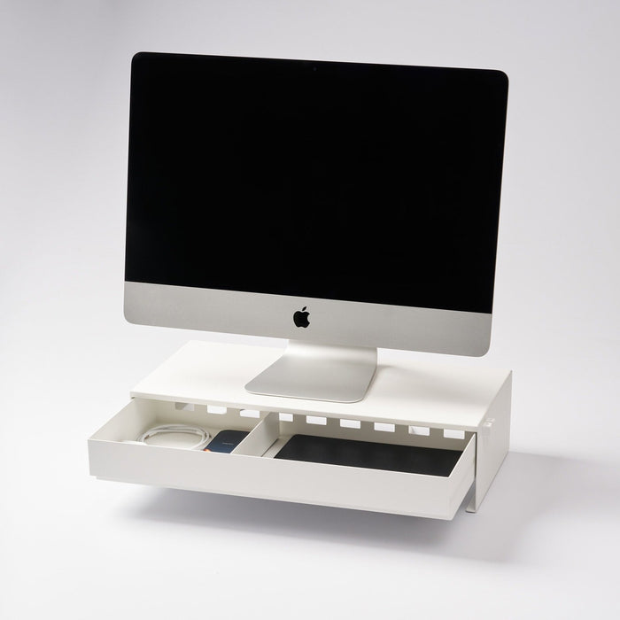 Yamazaki Home · Steel Monitor Stand With Drawer | socius design in Rochester, MN