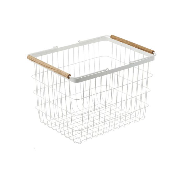 Yamazaki Home · Steel + Wood Wire Basket | socius design in Rochester, MN