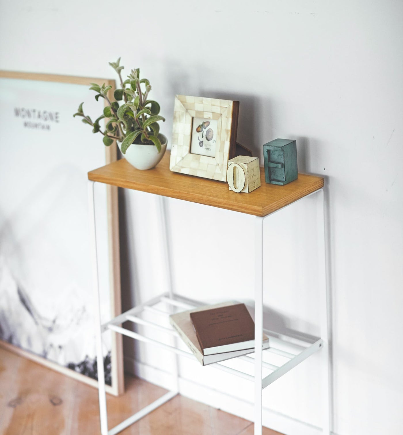 Yamazaki Home · 22" H End Table in Steel + Wood | socius design in Rochester, MN