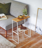 Yamazaki Home · 22" H End Table in Steel + Wood | socius design in Rochester, MN