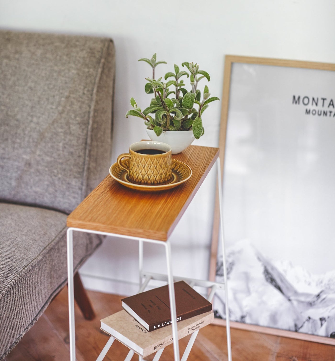 Yamazaki Home · 22" H End Table in Steel + Wood | socius design in Rochester, MN