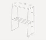 Yamazaki Home · 22" H End Table in Steel + Wood | socius design in Rochester, MN