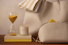Gry Mattr by Joe Mimran · 30 min Desktop Hourglass · Lemon | socius design in Rochester, MN