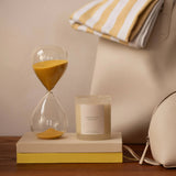 Gry Mattr by Joe Mimran · 30 min Desktop Hourglass · Lemon | socius design in Rochester, MN