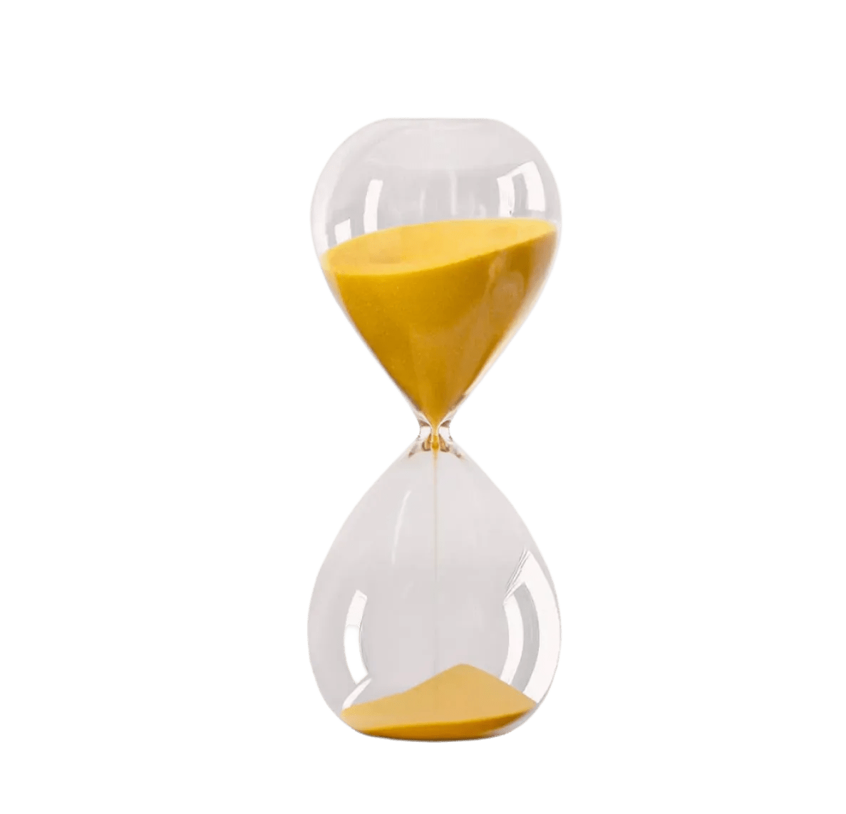 Gry Mattr by Joe Mimran · 30 min Desktop Hourglass · Lemon | socius design in Rochester, MN