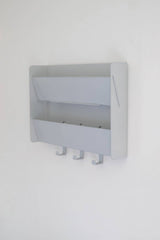 Upton - Mail Organizer - Matte Silver