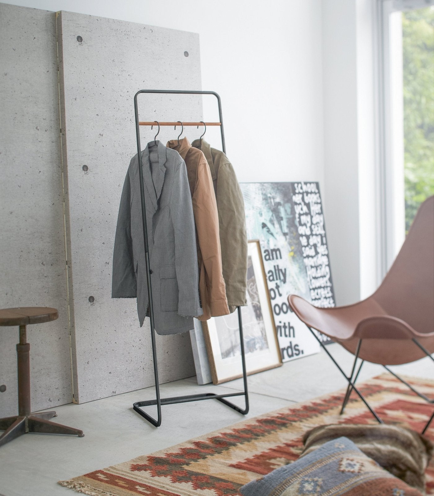 Yamazaki Home · 55" H Steel Coat Rack · Yamazaki Home | socius design in Rochester, MN