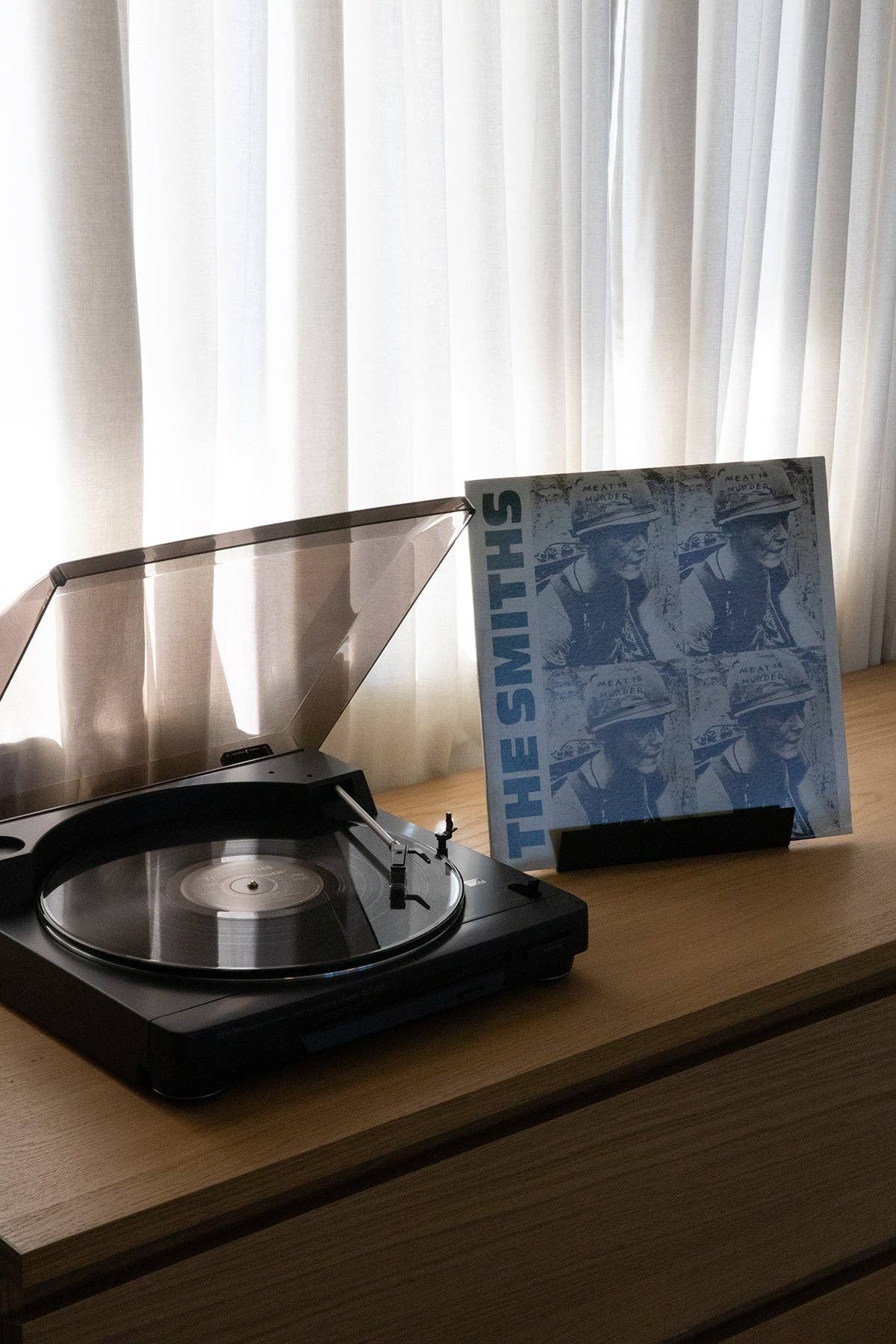 "Now Playing" Record Stand | Black