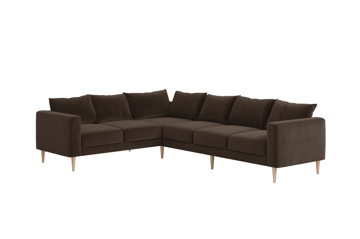 The Essential Corner Sectional (6 Seat) in Recycled Velvet