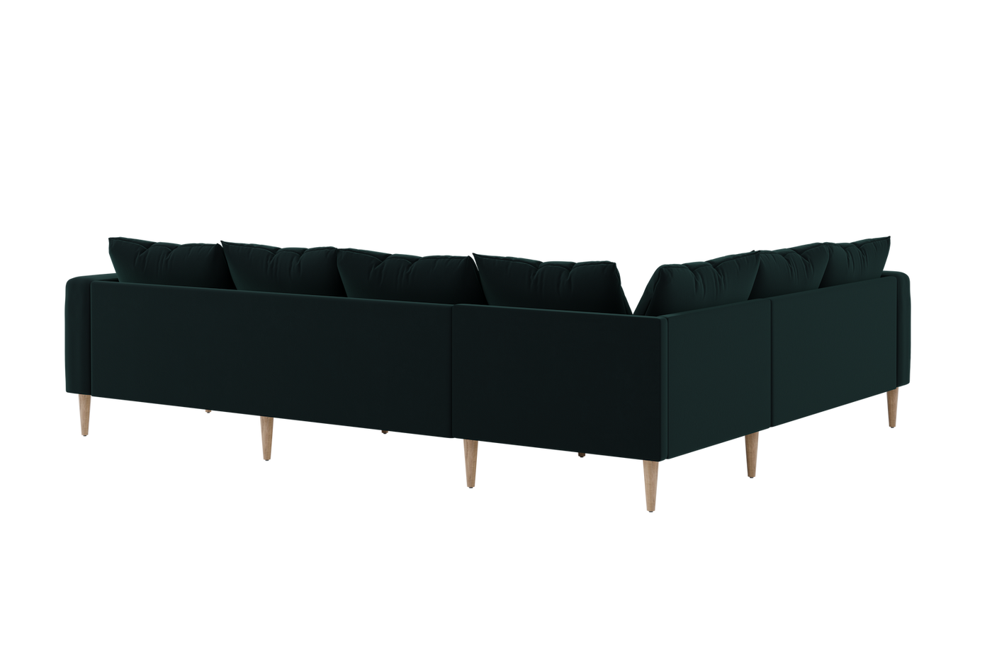 The Essential Corner Sectional (6 Seat) in Recycled Velvet