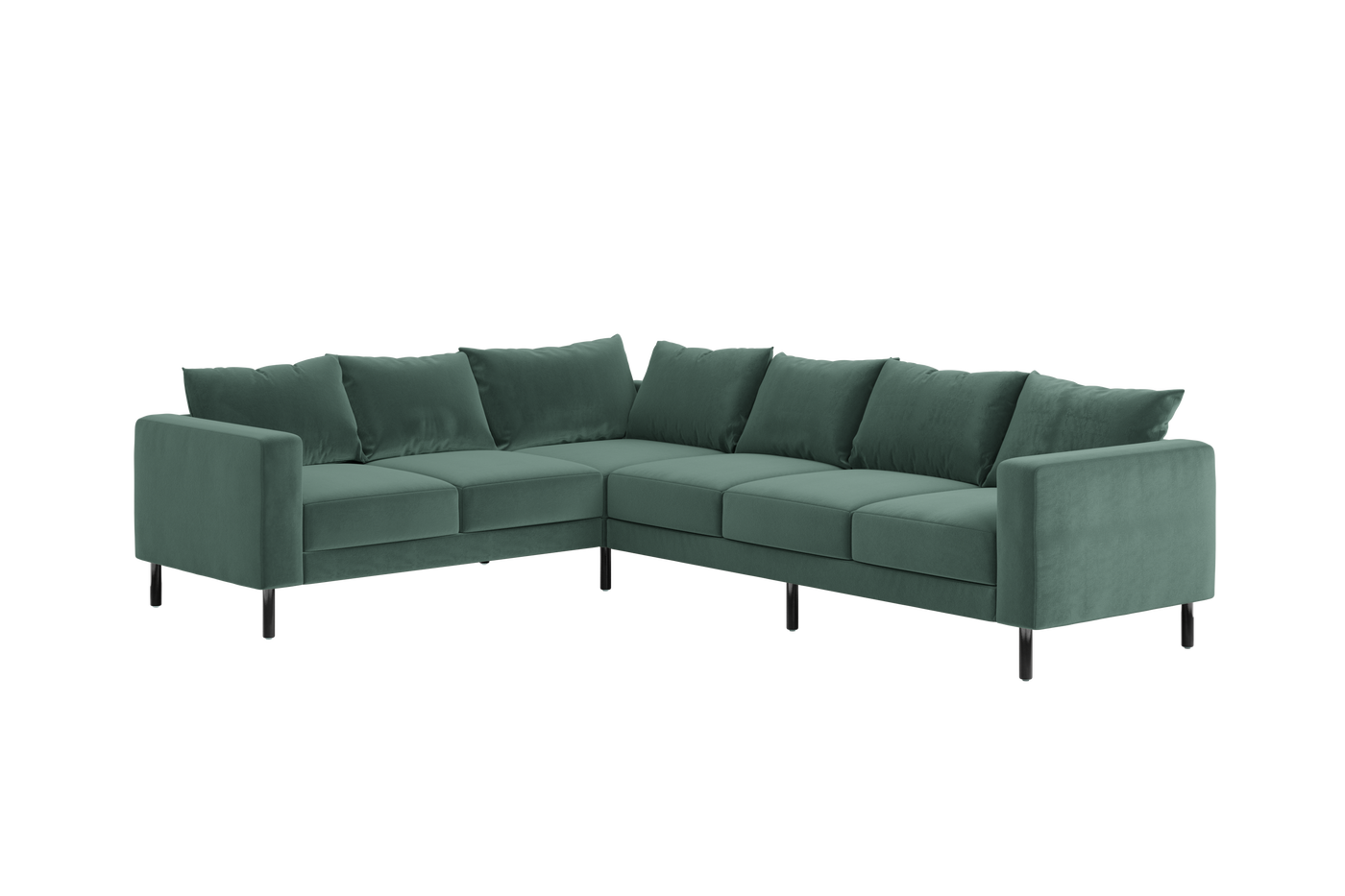 The Essential Corner Sectional (6 Seat) in Recycled Velvet