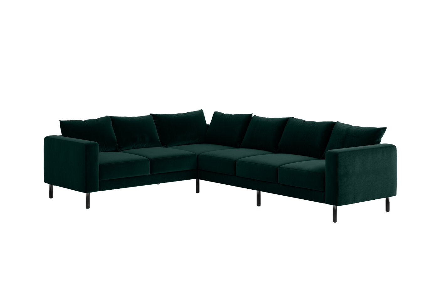 The Essential Corner Sectional (6 Seat) in Recycled Velvet