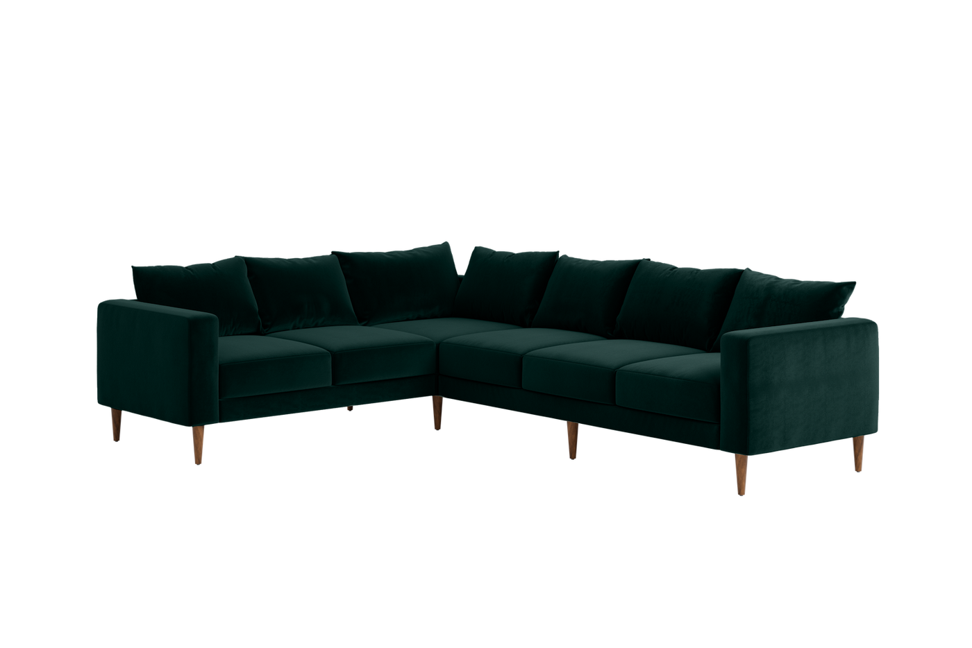 The Essential Corner Sectional (6 Seat) in Recycled Velvet