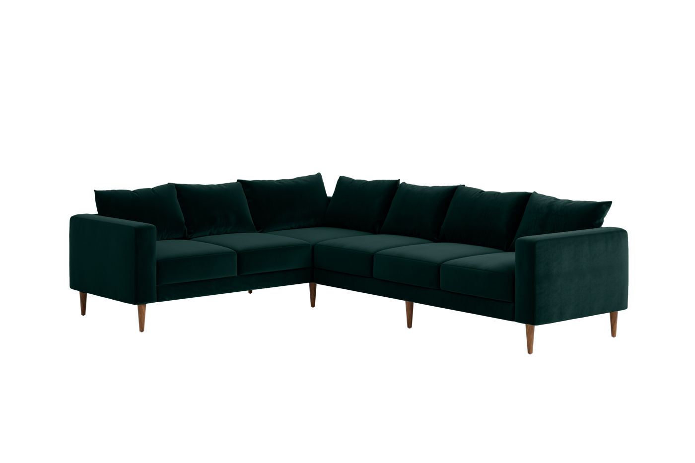 The Essential Corner Sectional (6 Seat) in Recycled Velvet