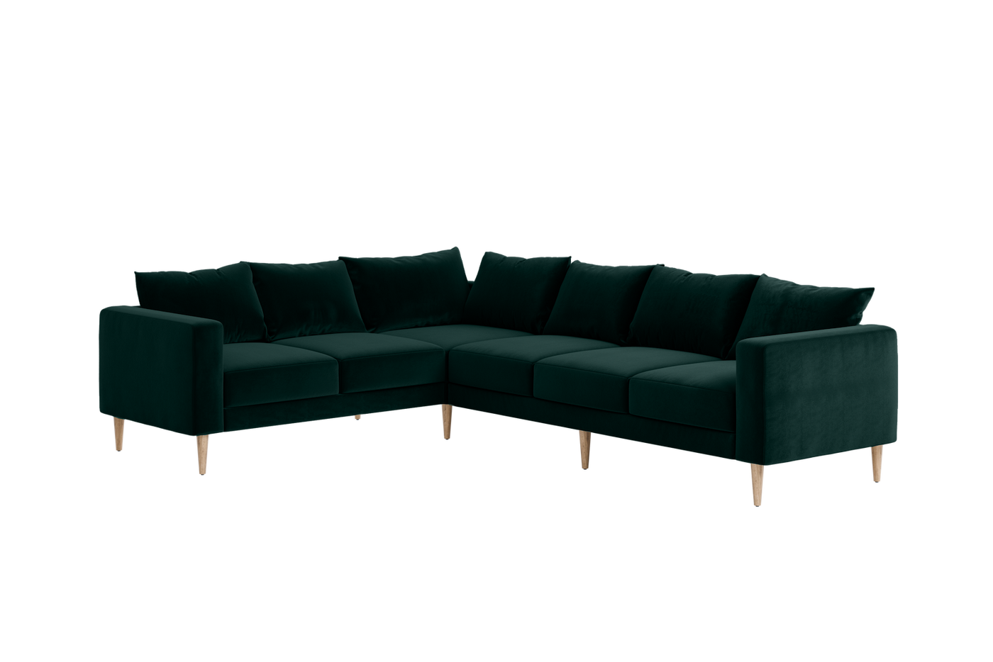 The Essential Corner Sectional (6 Seat) in Recycled Velvet