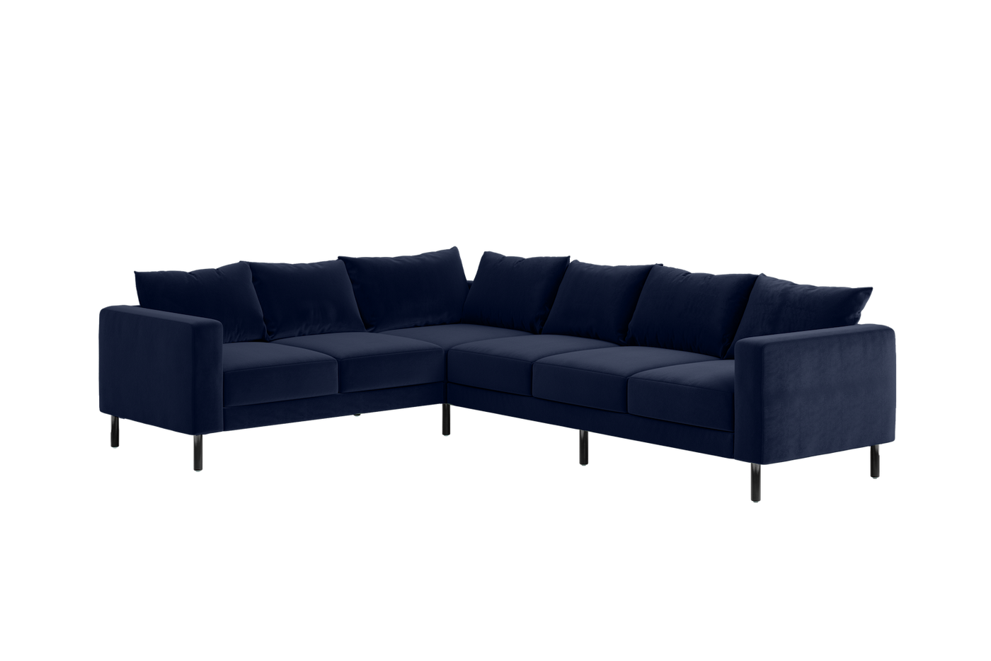 The Essential Corner Sectional (6 Seat) in Recycled Velvet