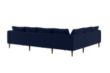 The Essential Corner Sectional (6 Seat) in Recycled Velvet