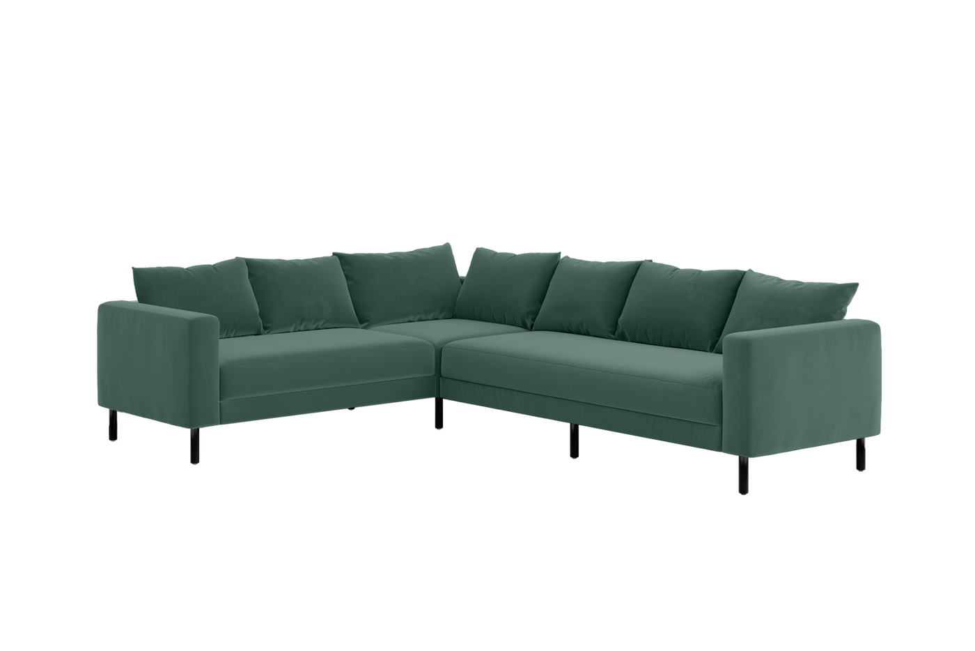 The Essential Corner Sectional (6 Seat) in Recycled Velvet