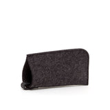Merino Wool Felt Eyeglass Sleeve - Charcoal