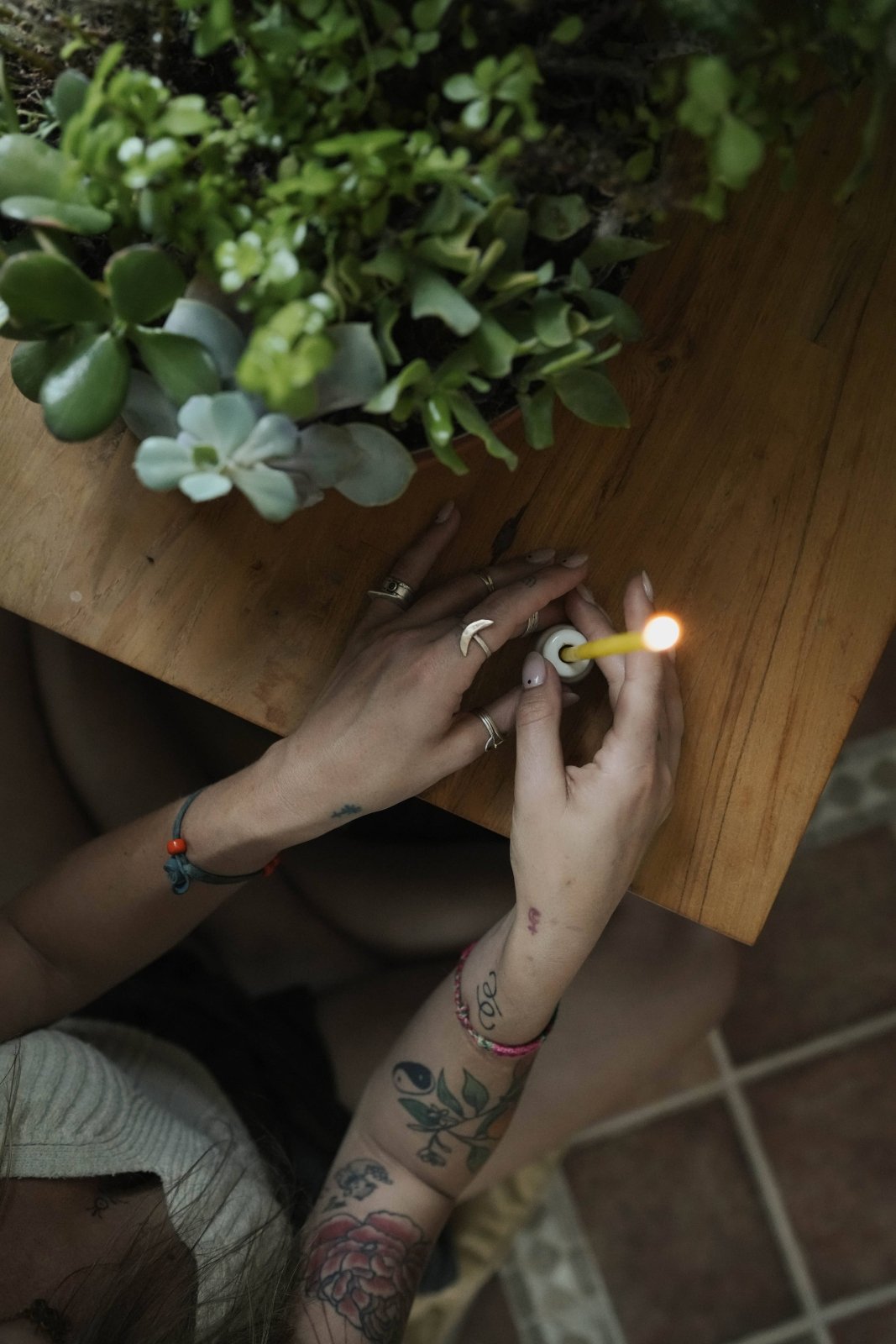 Slow Burn · 9" Pure Beeswax Slim Taper Candle | socius design in Rochester, MN