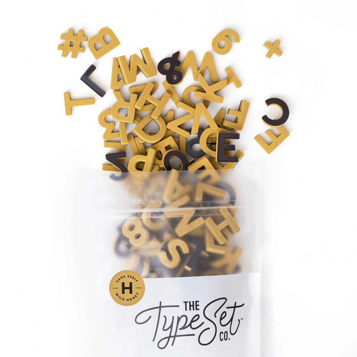 1" Wild Honey Magnetic Letters · The Type Set Co.