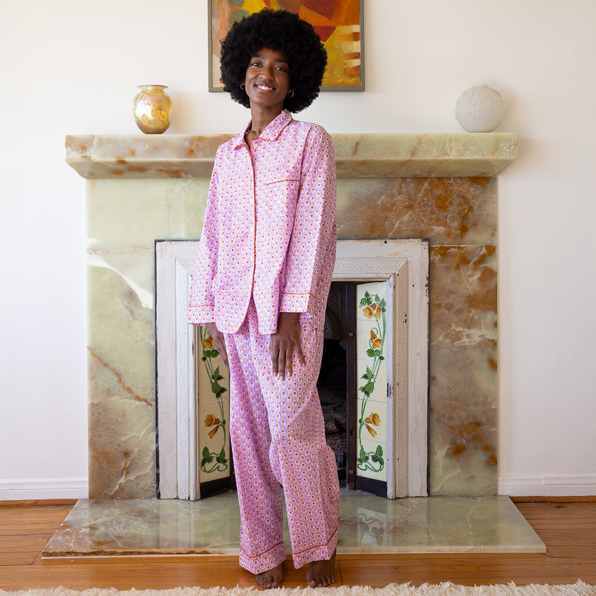 Pajama Hand Block Printed Set | Phlox · Block Shop