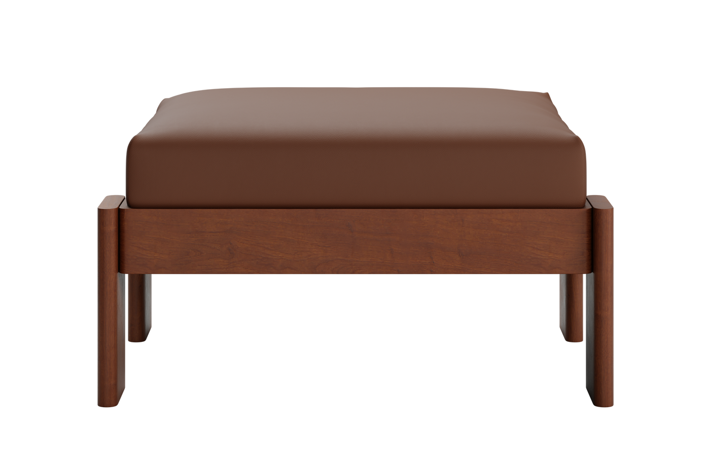 The Bacana Ottoman in Cactus Leather