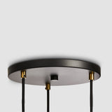 Triple Pendant in Walnut + Sphere IV - Black Canopy
