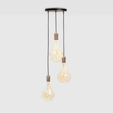 Triple Pendant in Walnut + Voronoi II - Black Canopy · Tala US