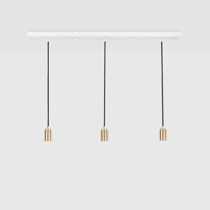 Linear Triple Pendant in Brass · Tala US