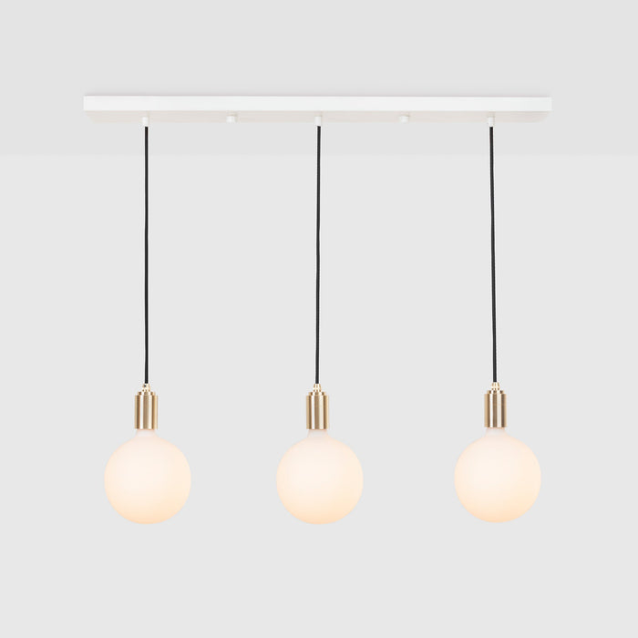 Linear Triple Pendant in Brass + Sphere IV · Tala US