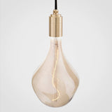 Linear Triple Pendant in Brass + Voronoi II