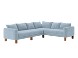 The Essential Corner Sectional (6 Seat) in Recycled Velvet
