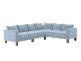 The Essential Corner Sectional (6 Seat) in Recycled Velvet