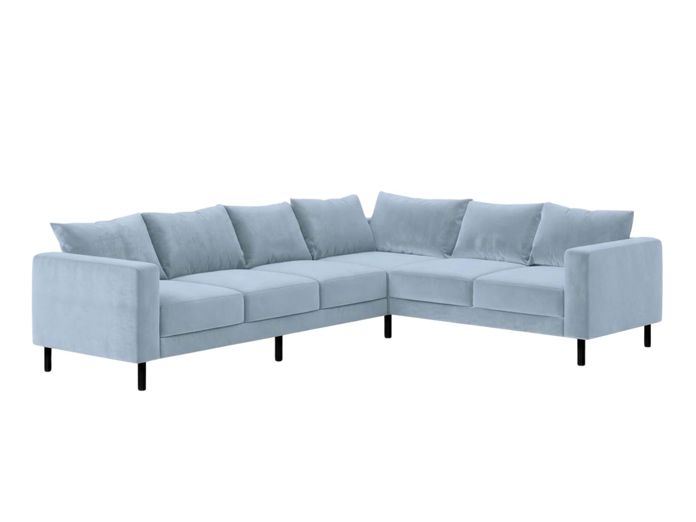 The Essential Corner Sectional (6 Seat) in Recycled Velvet