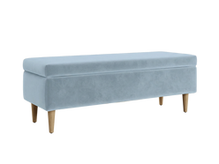 The Essential Storage Bench in Recycled Velvet