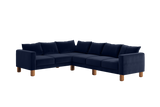 The Essential Corner Sectional (6 Seat) in Recycled Velvet