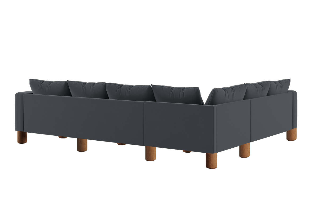 The Essential Corner Sectional (6 Seat) in Recycled Velvet