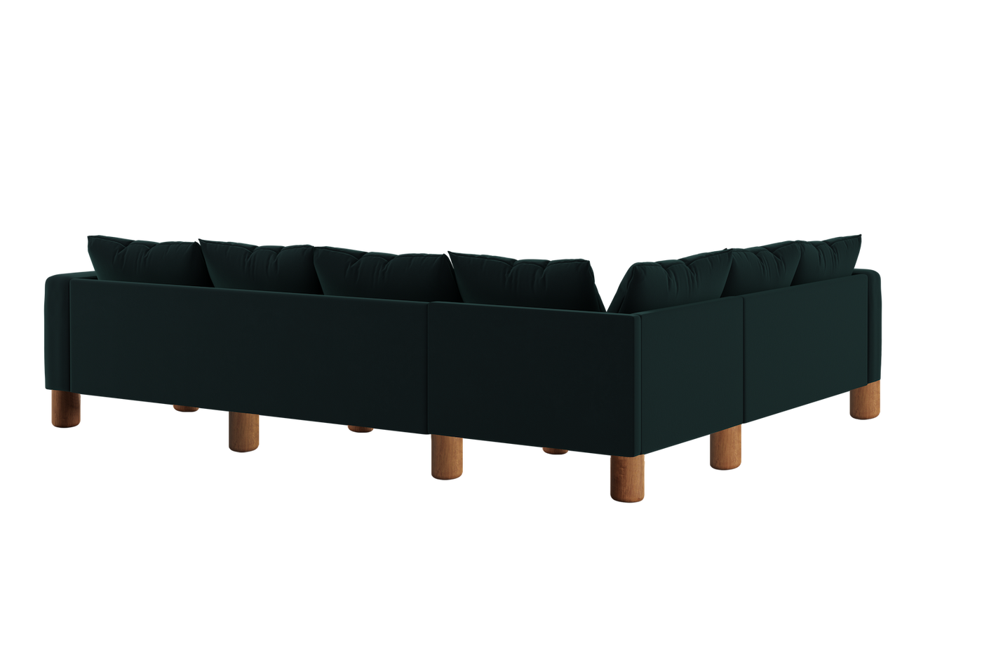 The Essential Corner Sectional (6 Seat) in Recycled Velvet