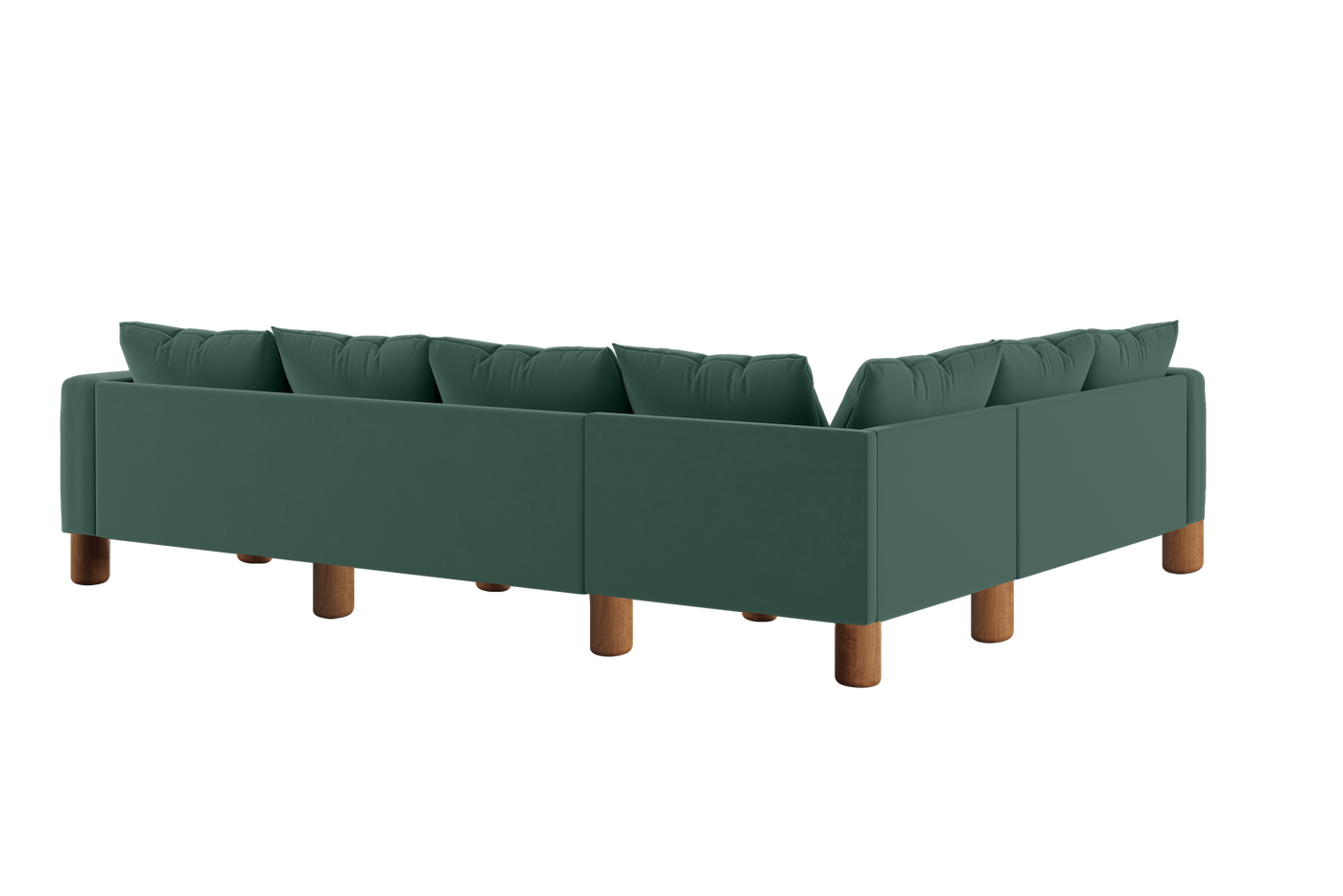 The Essential Corner Sectional (6 Seat) in Recycled Velvet