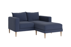The Essential Loveseat Sectional in Upcycled Poly